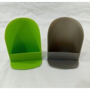 2 Vintage Tupperware Rocker Scoops 292-15 Gray 292-16 Green  Flour Sugar Kitchen